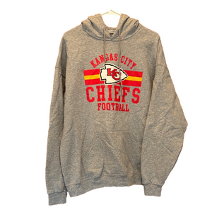 NFL Gray Kansas City Chiefs Football Pullover Hoodie Size XL